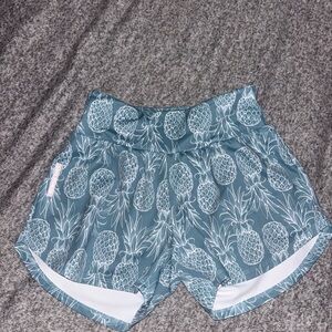 Love fitness- pineapple shorts x-small